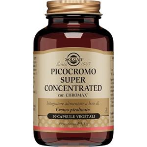 Solgar Picocromo Superconcentrato - Integratore Alimentare con Cromo Picolinato, 90 Capsule Vegetali per il Metabolismo dei Macronutrienti