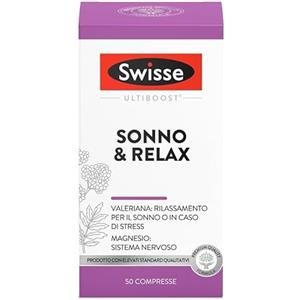 Swisse Valeriana 50 Compresse - Integratore per Rilassamento e Sonno con Valeriana, Luppolo, Liquirizia e Magnesio