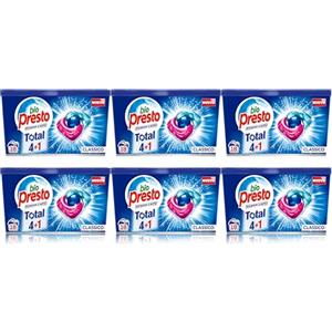 Bio Presto Power Caps Classico, Detersivo Lavatrice Predosato In Capsule, 6 Confezioni Da 18 pezzi, totale Lavaggi 108