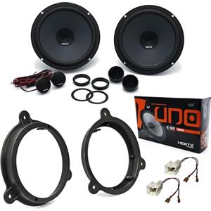 Superauto hi-fi Kit 4 Casse Altoparlanti Compatibili con Renault Captur I o II Anteriori o Posteriori K 165 + Adattatori e Accessori Montaggio