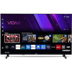 MEDION TV 43 pollici (108 cm) Full HD Smart TV (HDR, VIDAA Store, DVB-T2 HD, DVB-C, DVB-S2, HEVC, Prime Video, Disney+, DAZN, HbbTV, PVR, Bluetooth, MD 843101)