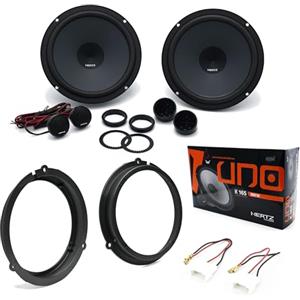 Superauto hi-fi Kit 4 Casse Altoparlanti Compatibili con Ford Fiesta 6 dal 2008 in poi Anteriori o Posteriori K 165 + Adattatori e Accessori Montaggio