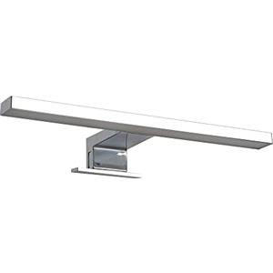 Kiamami Valentina - Lampada LED da 30 cm per Specchio Bagno | Cromata | Facile Installazione | Ideale per Specchi a Filo Muro con o Senza Telaio, Metallo