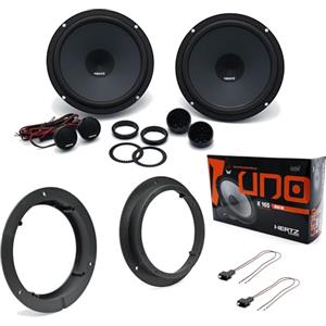 Superauto hi-fi Kit 4 Casse Altoparlanti Compatibili con Mercedes Classe A W169 Classe B W245 Predisposizione Anteriori K 165 + Adattatori e Accessori Montaggio