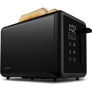 MEDION Tostapane MD12102 (2 fessure, display LED touch, 7 livelli di doratura, 5 programmi automatici) nero