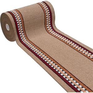 emmevi Tappeto Cucina Antiscivolo Passatoia Bordata Ingresso Scala Lavabile Mod.ALEXA Dis.A 57X40 BEIGE