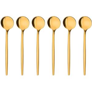 GRÄWE Cucchiaini da espresso "Provence", set da 6, oro, in acciaio INOX