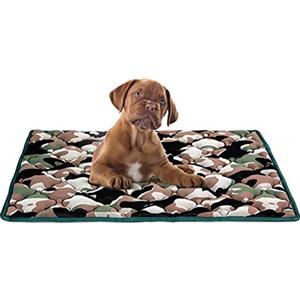 EVERGREENWEB MATERASSI & BEDS EVERGREENWEB - Materassino per Cane Imbottitura in MEMORY FOAM 45x65 cm Rivestimento Mimetico Morbido LAVABILE Ipoallergenico Letto Multiuso per Animali Domestici di Taglia Piccola Cuccia Tappeto, DOG