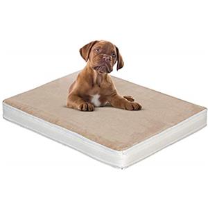 EVERGREENWEB MATERASSI & BEDS Evergreenweb - Materasso Cuccia Letto 45x65 alto 10 cm per Cane o Gatto di Taglia Piccola, Imbottitura Morbida Lastra interna in Schiuma Waterfoam Rivestimento con AIR SPACE Sfoderabile e Lavabile MAX