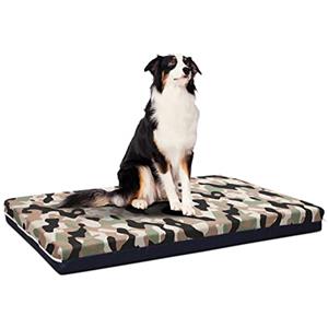 EVERGREENWEB MATERASSI & BEDS EVERGREENWEB Cuccia Cane da Interno taglia Media | Materasso Ortopedico | Letto per Animali Domestici | Cuscino per Cane Sfoderabile e Lavabile Rivestimento Massaggiante | Tessuto Mimetico | PETLOVE