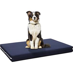 EVERGREENWEB MATERASSI & BEDS EVERGREENWEB Cuccia Cane da Interno taglia Piccola | Materasso Ortopedico | Letto per Animali Domestici | Cuscino per Cane Sfoderabile e Lavabile Rivestimento Massaggiante | Tessuto Blu | PETLOVE