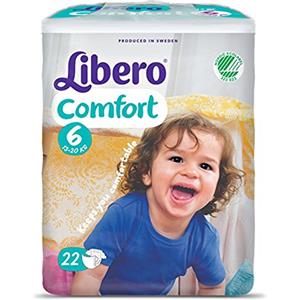 libero Pannolini Libero Comfort Misura 6 - Kg 12/22 - 176 pezzi (8 pacchi da 22)