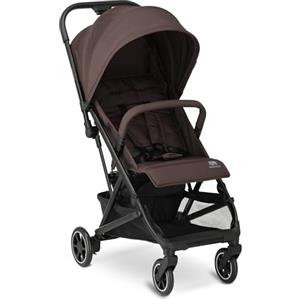 Deryan Easy2, Passeggino 0+ mesi-22 kg, Passeggino leggero con chiusura intelligente e compatta, Cappottina estensibile con trattamento antipioggia UV50+, regolabile, Poggiagambe, Cioccolato