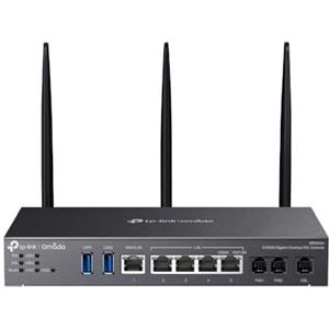 TP-Link TPLink Gateway DSL desktop Omada AX3000 WiFi 6 Gigabit, dualband, VSDL, 2xUSB 3.0, 5xporte Gigabit, 2xFXS, 1xDSL, Omada Mesh, gestione centralizzata, VPN multiple, di , garanzia di 5 anni