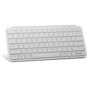 Keychron B1 Pro Tastiera wireless ultra-sottile con personalizzazione ZMK, 3 modalità Bluetooth/2,4 GHz/Cavo 425 g di peso leggero con una batteria a lunga durata di 1.200 ore per Mac/Window-bianco