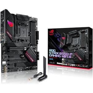 ASUS ROG STRIX B550-F GAMING WIFI II, Scheda Madre AMD ATX, Slot DDR4, Nera | Socket AM4, DDR4, PCI 4.0, LAN Intel 2.5Gb, WiFi 6E (802.11ax), 2xM.2, 6xSATA 6GB/s, 2xUSB 3.2 Gen 2, Aura Sync RGB
