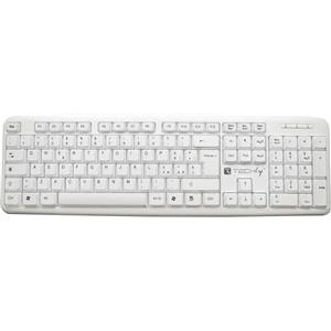 Techly 309203 Tastiera USB 105 Tasti Bianco Bianco