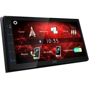 JVC Sintomonitor Bluetooth KW-M27DBT, con Touchscreen 6.8, USB Mirroring, Funzione Rear Camera Ready, Allineamento Temporale Altoparlanti, Compatibilità con Comandi a Volante, Facile Installazione