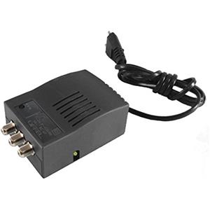 OFFEL Amplificatore di Antenna Digitale da Interni MOD. 25015 con Filtro LTE 2 uscite Guadagno 20 Db Completamente Made in Italy