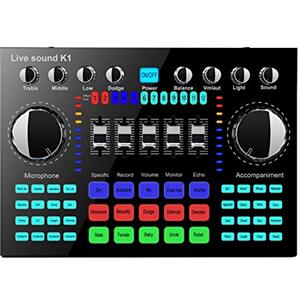 Abby K1 Computer Telefono Voice Changer HIFI Scheda Audio Mixer Board Streaming Audio Bluetooth 5.0 Universale