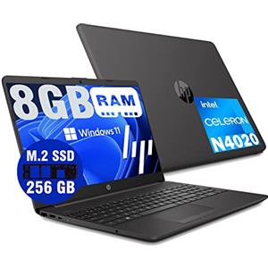 HP Notebook Hp Portatile Full HD Intel N4020 Fino a 2,8Ghz,15,6 Hd,Ram 8Gb Ddr4,Ssd 256 Gb M2,Hdmi,Usb 3.0,Wifi,Lan RJ-45, Bluetooth, Webcam, Windows 11 Pro