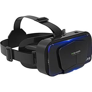 Niktule Cuffie VR per telefoni con Occhiali Virtual Reality per e Giochi Occhiali VR con Telecomando Occhiali VR con Cuffie Wireless