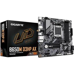 GIGABYTE B650M D3HP AX Scheda madre - AMD Ryzen serie 9000, VRM a 5+2+2 fasi, fino a 7600 MHz DDR5 (OC), 2xPCIe 4.0 M.2, LAN 2,5 GbE, WIFI 6E, USB 3.2 Gen 1