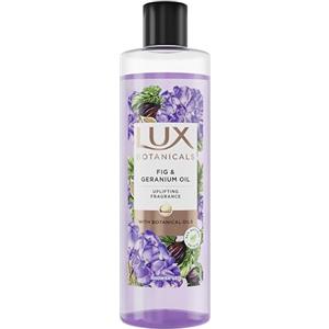 LUX Bagnodoccia Botanicals, Fig & Geranium Oil, Bagnoschiuma Uomo e Donna, con Olio di Geranio, Fragranza Estiva Floreale e Fruttata, con Oli Botanici, 94% Ingredienti Naturali, 490ml