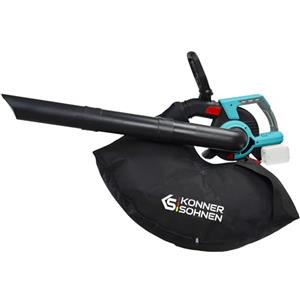K&S Könner&Söhnen Könner&Söhnen KS LBV-40V Aspiratore soffiatore da giardino 40V, trituratore | Soffiatore aspiratore con funzione di triturazione foglie, sacco 45L, 4 velocità + modalità turbo