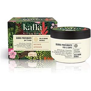 Helan, Kaffa Burro Corpo Profumato e Nutriente, Crema Idratante, Profumata e Vellutante per la Pelle del Corpo, Azione Detergente e Non Unge, 200ml - Made in Iatly