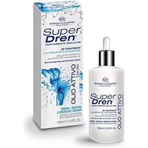 Bottega di LungaVita Natural Products Bottega di LungaVita OLIO ATTIVO CELLULITE - Olio Anticellulite - Specifico per il trattamento di aree del corpo che evidenziano zone disomogenee - Flacone con contagocce 100 ml