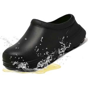 SSLLH Scarpe da Cuoco for Uomo e Donna, Scarpe da Cucina Antiscivolo Resistenti all'olio, Zoccoli da Lavoro Impermeabili for ristoranti e Catering - Scarpe Antinfortunistiche comode(Black,44/45)