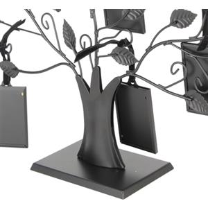 Fockety Cornice Portafoto per Albero Genealogico con 12 Cornici, Struttura in Metallo Resistente, Bellissimo Arredamento per la Casa, Ideale per i Propri Cari, Mostra il Tuo Albero Genealogico