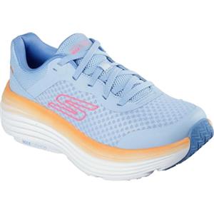 Skechers Max Cushioning Endeavour Canova, Scarpe da Ginnastica Donna, Blue Synthetic/Orange Trim, 40 EU