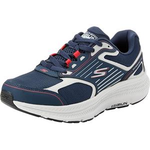 Skechers Go Run Consistent 2.0 Uomo - SilveSneaker, Tessile in Pelle Nera e Arancione, 40 EU
