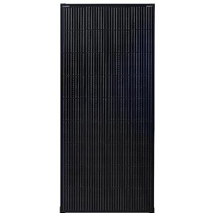 enjoy solar® Modulo Solare Monocristallino 200W 12V, pannello solare 9BB PERC versione con cornice nera (Full Black) - Ideale per camper, impianti da balcone, casette da giardino, barche
