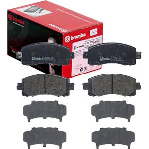 Brembo Kit Pastiglie Freno Anteriori P 78 028 - Altezza 58mm, Larghezza 145mm, Spessore 17mm, con Segnalatore Acustico Usura