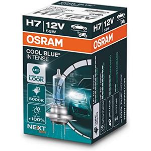 OSRAM Cool Blue Intense H7 - Lampada Alogena 55W, Luce Fino a 5000K, Look LED, 100% Luminosa
