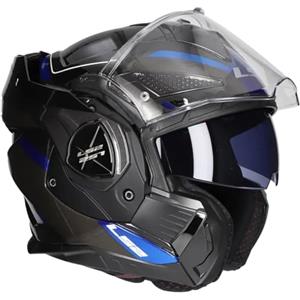 LS2, Casco Moto Modulare ADVANT X SPECTRUM Black Titanium Blue, XXXL