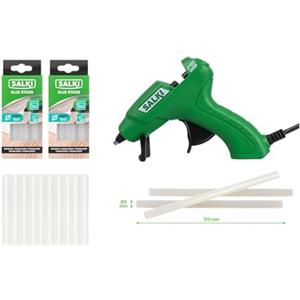 salki SET PREMIUM PISTOLA PER COLLA 25W + 2 SCATOLE 8MM 20 PZ (Per piccoli dettagli)