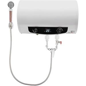 Jolre Scaldabagno elettrico, scaldabagno istantaneo da 50 l, caldaia, scaldabagno, scaldabagno orizzontale con unità doccia e tubo, 220 V, 2 kW.