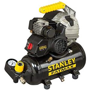 Stanley 2017203 HY 227/8/6E - Compressore compatto, elettrico, pressione 8 bar, serbatoio 6 l, potenza motore 2 CV
