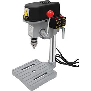 SUBKUDY Trapano a colonna 340 W, trapano da tavolo, 220 V, 0,6 - 6,5 mm, mini trapano per legno con pressa