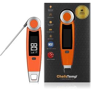 ChefsTemp Finaltouch X10 - Termometro digitale professionale per carne, lettura istantanea, 1 secondo, per cucina, cucina, barbecue, affumicatore, caramelle, birra casalinga e olio