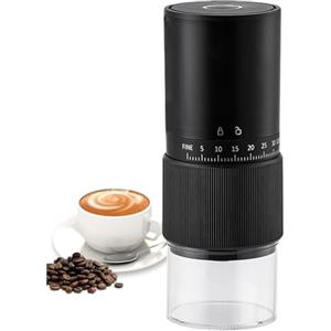 Generico Macina Caffè Portatile Elettrico for Viaggi e Spezie - Coffee Grinder Regolabile per Caffè in Grani e Semi