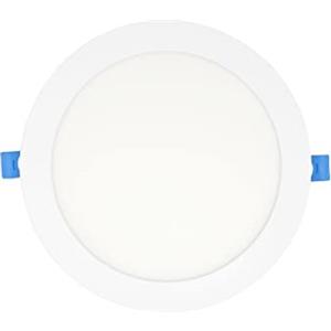 Eurekaled - Faretto LED da incasso slim tondo 20W foro 225mm luce naturale 4000K IP20 luce diffusa con angolo apertura di 120° spessore 11mm, lampada LED per cartongesso diametro esterno 240mm