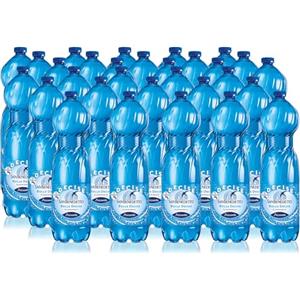 San Benedetto Acqua Minerale San Benedetto, 30 Bottiglie da 1,5L, Acqua Oligominerale Frizzante, Dissetante e Pura, Fonte Benedicta
