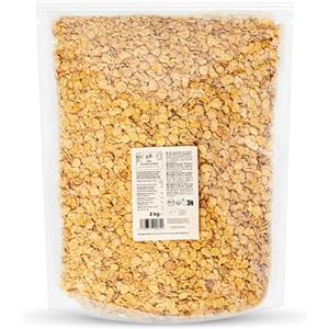 KoRo - Fiocchi di soia bio 2 kg - Alto contenuto di proteine e fibre - Per arricchire porridge, muesli e granola - Nelle ricette salate o nel pane