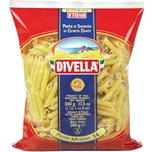Generico Pastificio Divella Pasta Penne Mezzani Lisce 500gr