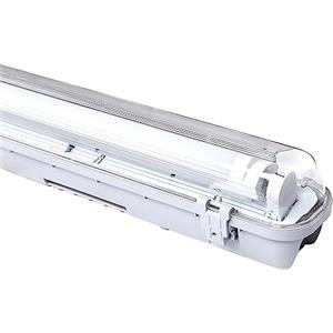 Daromigo - Lampada da soffitto a LED per ambienti umidi, 120 cm, 18 W, 1800 LM, luce bianca neutra, 4500 K, tubi T8, IP65 impermeabile, lampada per ambienti umidi, ideale per garage, cantina, ufficio
